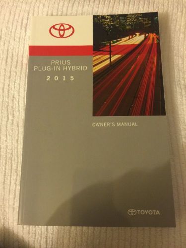 Toyota prius plug -in hybrid 2015 owner manual