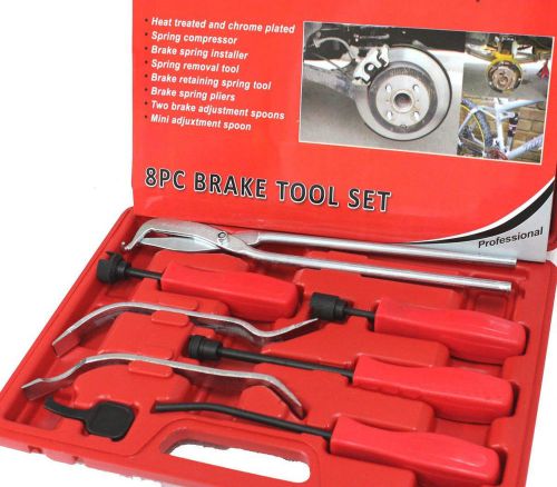 8pcs professional brakes servicing remove install brake springs tool set