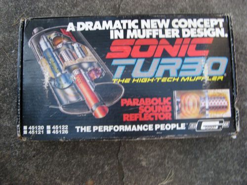 Nos vintage mr. gasket sonic turbo performance mufflers 45121 muscle car