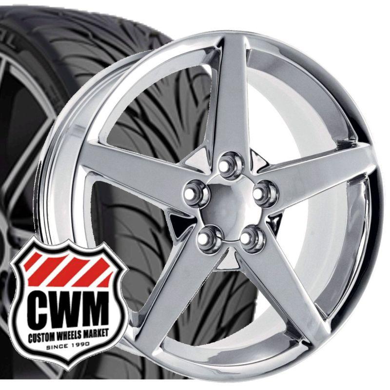 17x9.5" corvette c6 chrome wheels rims 275/40r17 tires fit chevy camaro 93-02