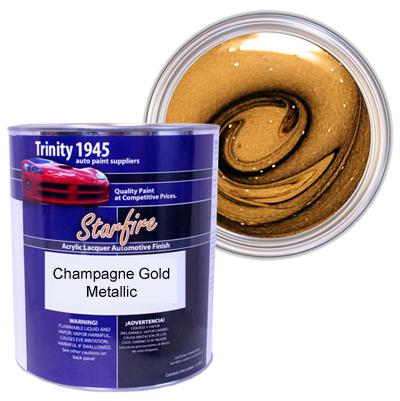 Starfire acrylic lacquer auto paint -  champagne gold metallic - 1 gallon