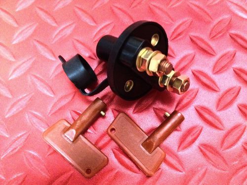 Battery power cut off switch 12 volt full vehicle isolator w/ 2 removable keys