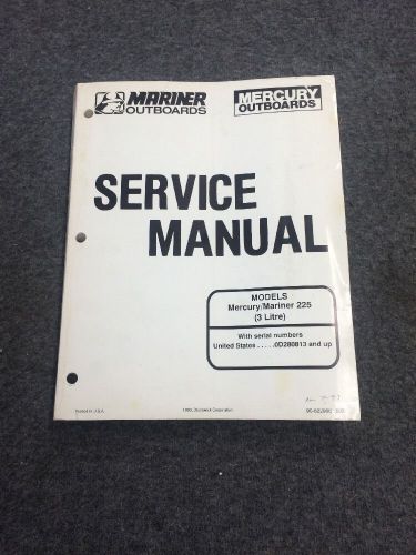 Mercury outboard motor 225 (3 l) manual part # 90-822900