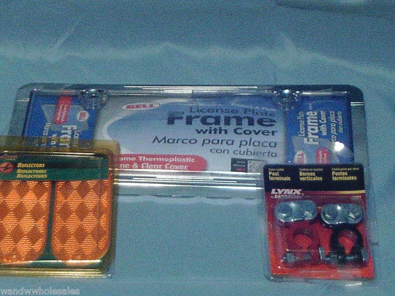 Wholesale mixed lot of automotive terminals liecens  plate cover and reflectors