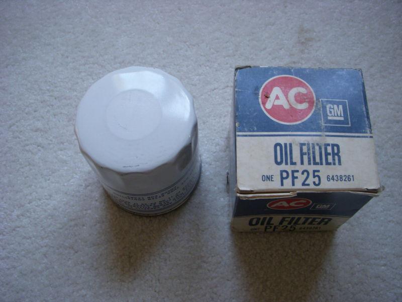Nos ac pf-25 oil filter ncrs  1969 - 1974 all chevrolet including corvette