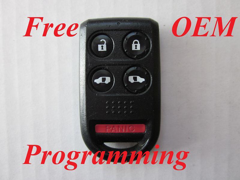 2005-2010 oem honda odyssey keyless remote key fob oucg8d-399h-a / 5 button 