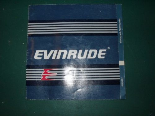 Evinrude outboard motor owner&#034;s manual junior 1.2hp 2 hp models 1990