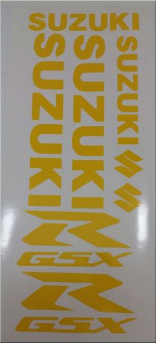 Suzuki gsxr  fairing decal sticker set-yellow