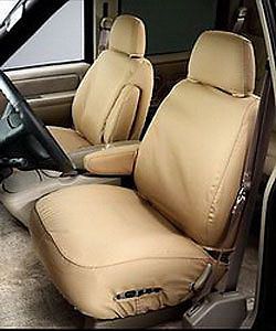 Covercraft ss3245pctn seatsaver; custom seat cover; polycotton; beige/tan; w/buc