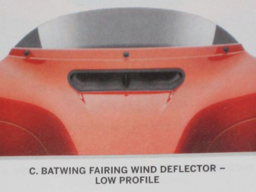 Batwing fairing wind deflector-low profile