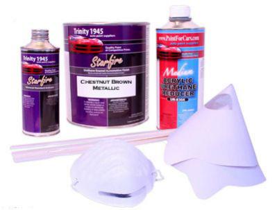 Chestnut brown metallic urethane acrylic paint kit