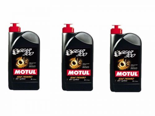 Motul gear 300 75w90 1l x 3 bottles 105777 100% synthetic ester based