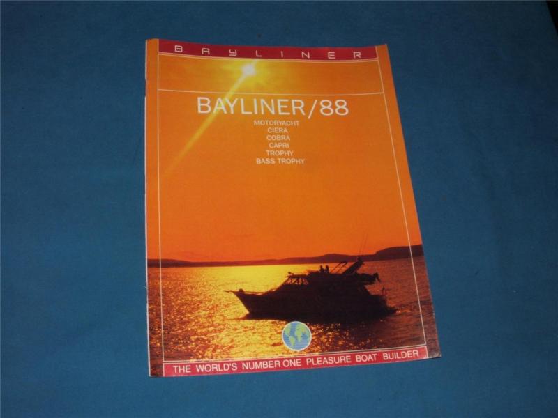 Bayliner 1988   boat brochure        vintage boats