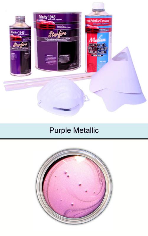 Purple metallic urethane acrylic automotive paint kit