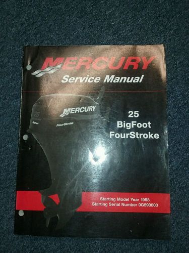 Mercury 25 bigfoot 90-854785r2 shop service manual genuine oem dg262