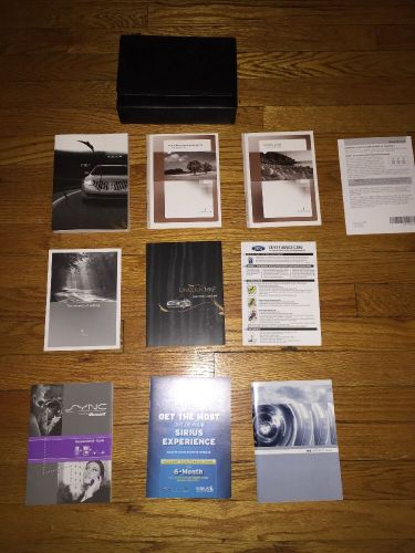 2010 lincoln mkz owners manual with sync book and service guide and case