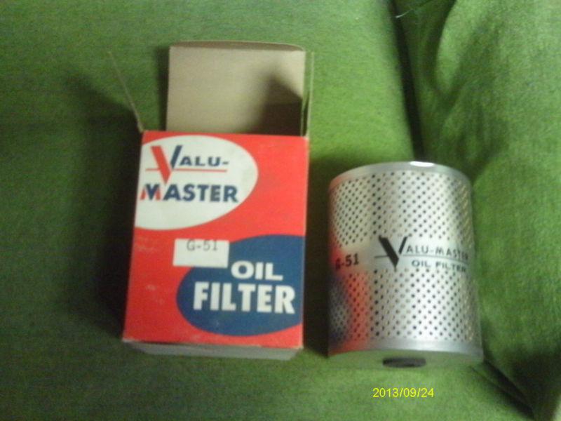 Vintage valu-master oil filter in original box g-51!
