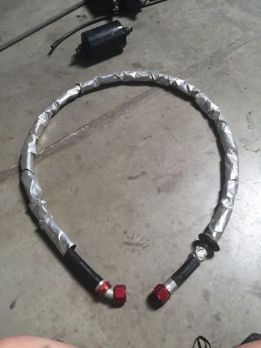 Insulated line braided oil -16 an circle track racing nascar fuel 85&#034; fireproof