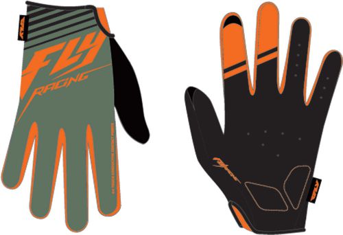 Fly racing mtb watercraft - media cycling gloves (green/orange) choose size