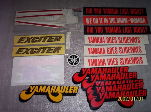 Vintage yamaha exciter snowmobile collectible sticker decal