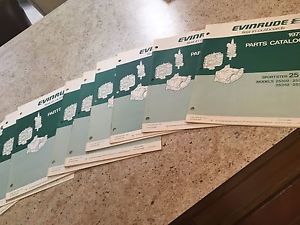 Choice of 1973 evinrude outboard motor parts catalogs 2~4~6~9.5~18~40~115 hp etc