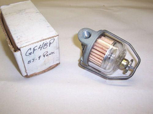 Fuel filter, glass bowl, ac logo - 1957 thru 59 pontiac - ac gf48p