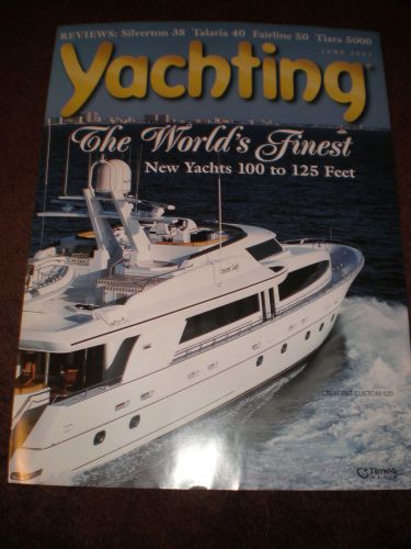 2002 yachting crescent lady custom 120 color original re-print article brochure