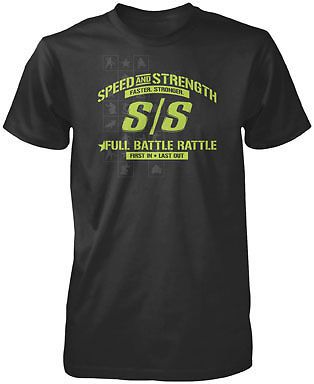 Speed &amp; strength full battle rattle t-shirt black