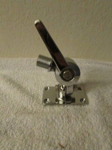 Adjustable antenna mount boat / marine cast stainless made in u s a