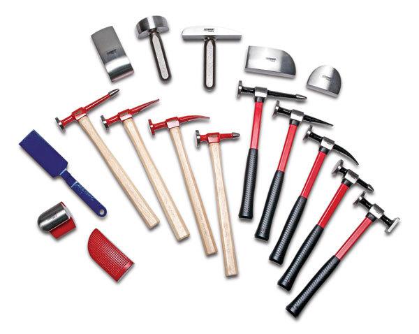 Fairmount tools 17 piece auto body master hammer & dolly tool set