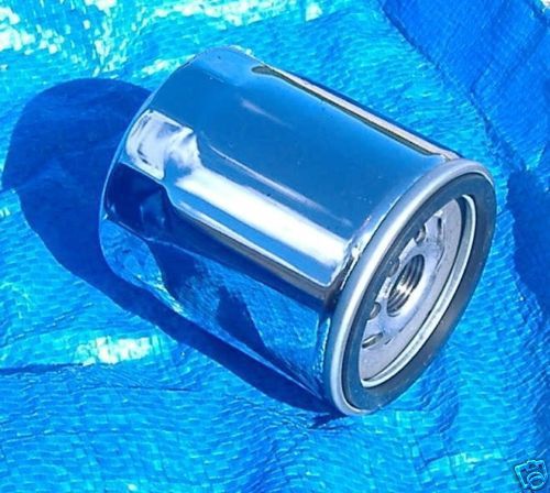Six chrome oil filters harley big twin&amp;sportster &#039;80-09