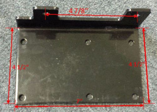 Plate new generic mounting plate for atv winch and fairlead