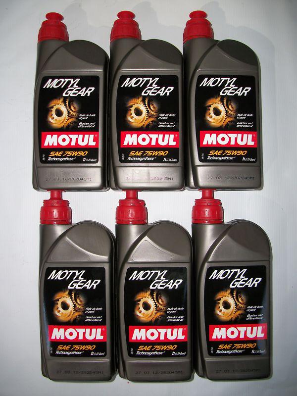 Uc091 100093 motul motylgear 75w-90 1 liter transmission oil api (6 pack)