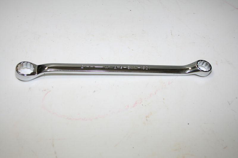 Williams 10° offset metric box wrench nos bwm1821 21 mm x 18 mm chrome