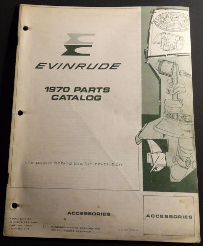 1970 evinrude outboard accessories parts manual p/n 279279  (123)