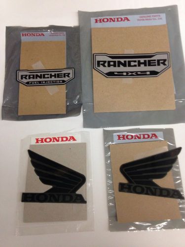Honda rancher 420 trx420 4x4 green decal kit of 4 stickers set