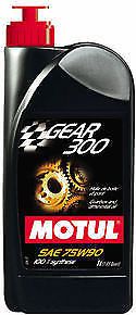 Motul gear 300 75w90 1 liter bottle 100% synthetic ester based brand new 100118