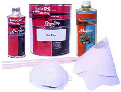 Hot pink acrylic enamel paint kit
