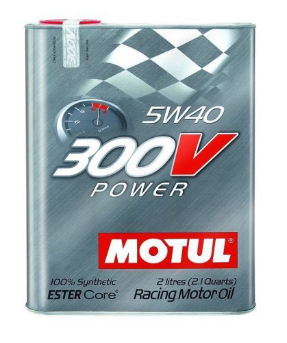 Motul 300v power 5w40 racing engine oil (2 liter can) new ester core 104242