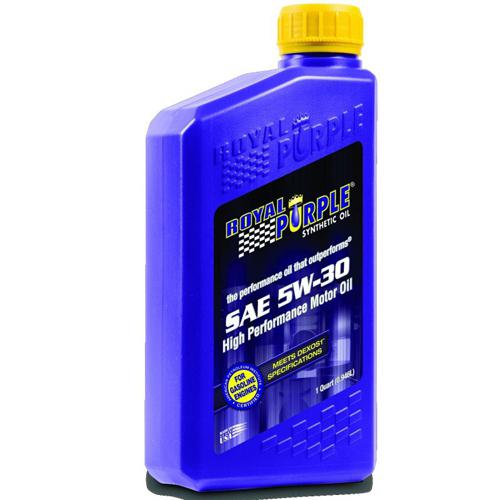 Royal purple 01530 sae multi-grade synthetic motor oil 5w30 pack of 6 quarts