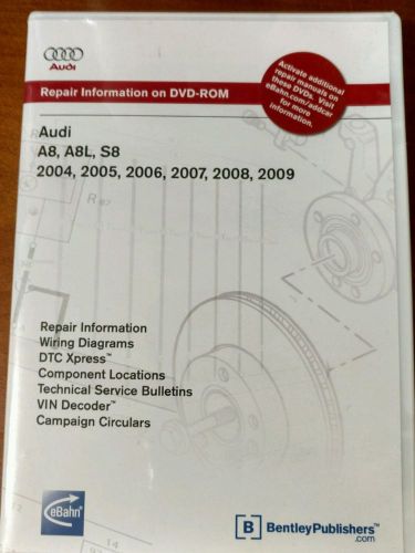 Bentley manual audi a8 (dvd) 2004 - 2009