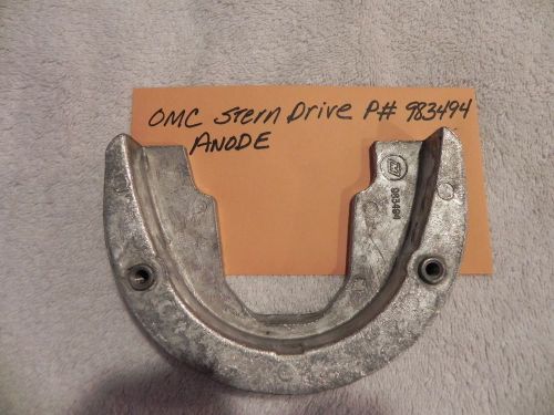 Omc cobra stern drive zinc anode p# 983494 factory oem part