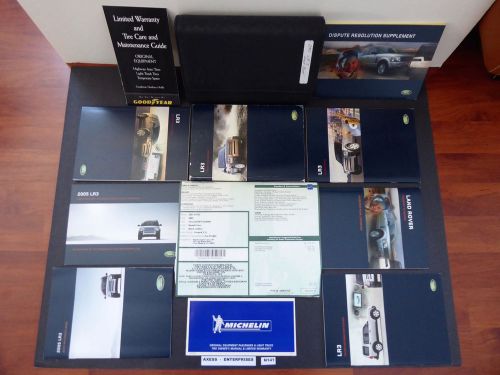 05 2005 land rover lr3 sport se hse owners manuals drivers books pouch set n141