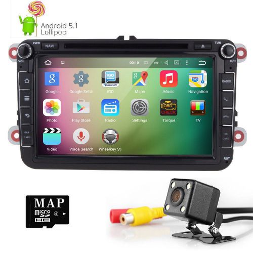 8&#034; android 5.1 os 4core car radio dvd player gps nav auto unit for vw volkswagen