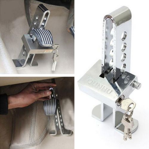 Car chrome anti-theft device clutch brake stainless accelerator rod lock steel
