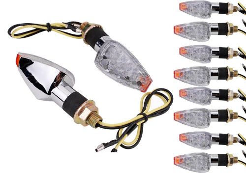 Lot 10prs~ led chrome motorcycle turn signals for dirt bike dual sport wholesale