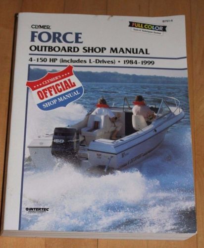 Clymer force outboard shop maual b751-b