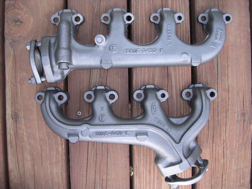 1966-1973 ford bronco 302 289 exhaust manifolds doae-9431-l &amp; c6oe-9430-f