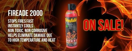 Fireade fire extinguisher foam for house, car, camping, rv