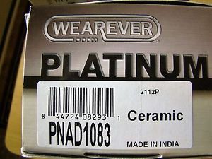 Disc brake pad-wearever platinum premium ceramic brake front advance pnad1083